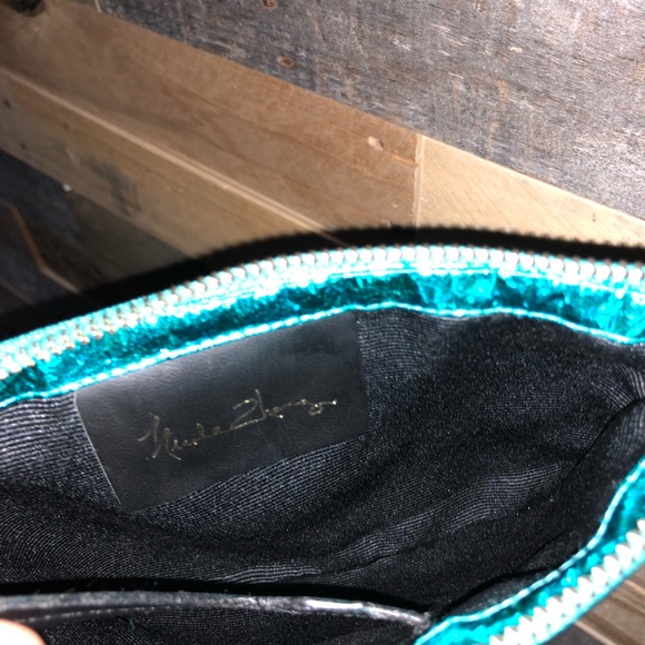 Nicole Zhang teal clutch - Picture 4 of 4